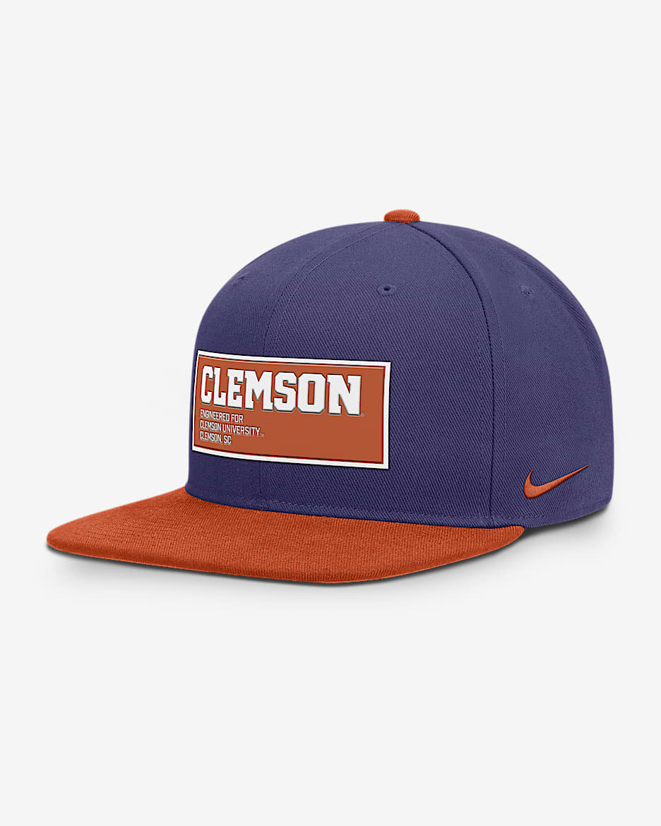 Clemson On-Field Pro Men's Nike Dri-FIT College Adjustable Hat - Purple