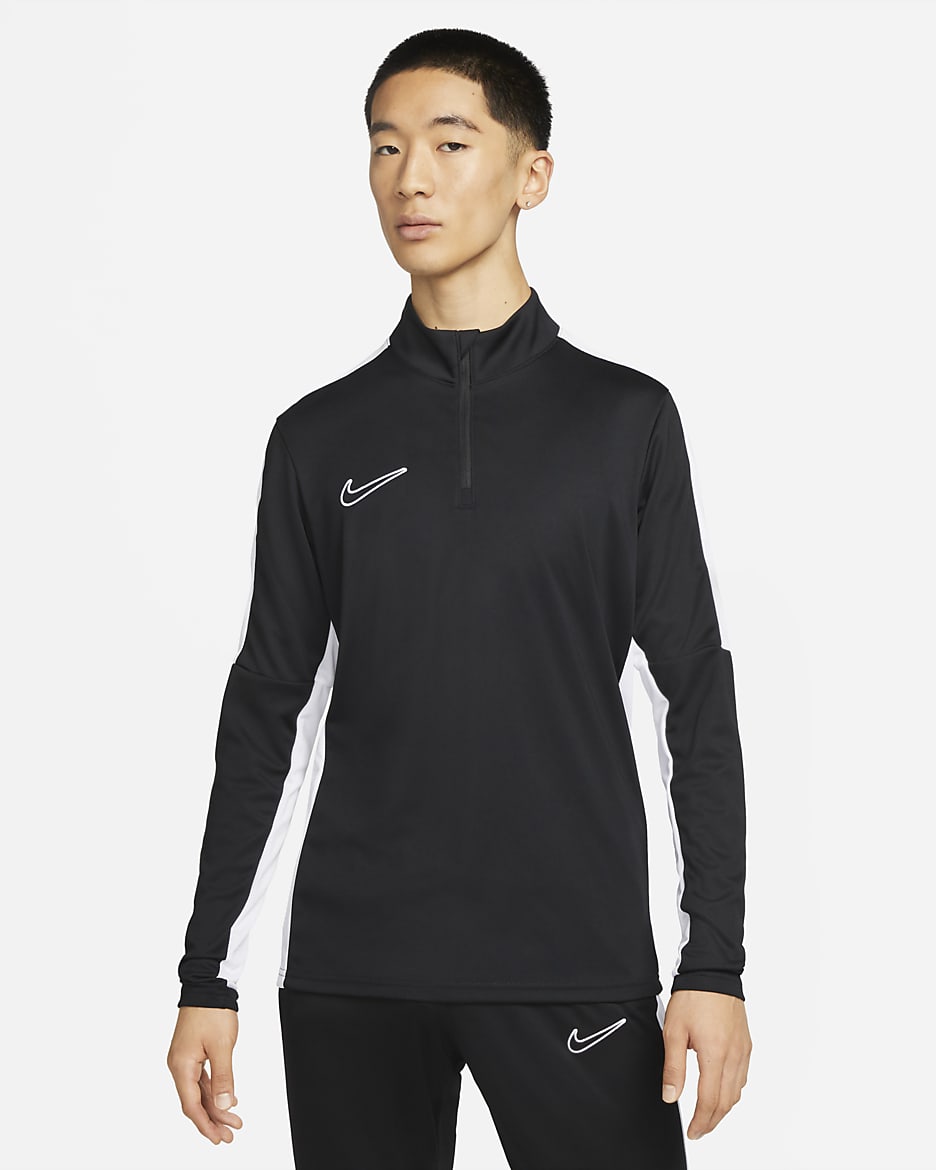 Nike Dri-FIT Academy Men's Football Drill Top - Black/White/White