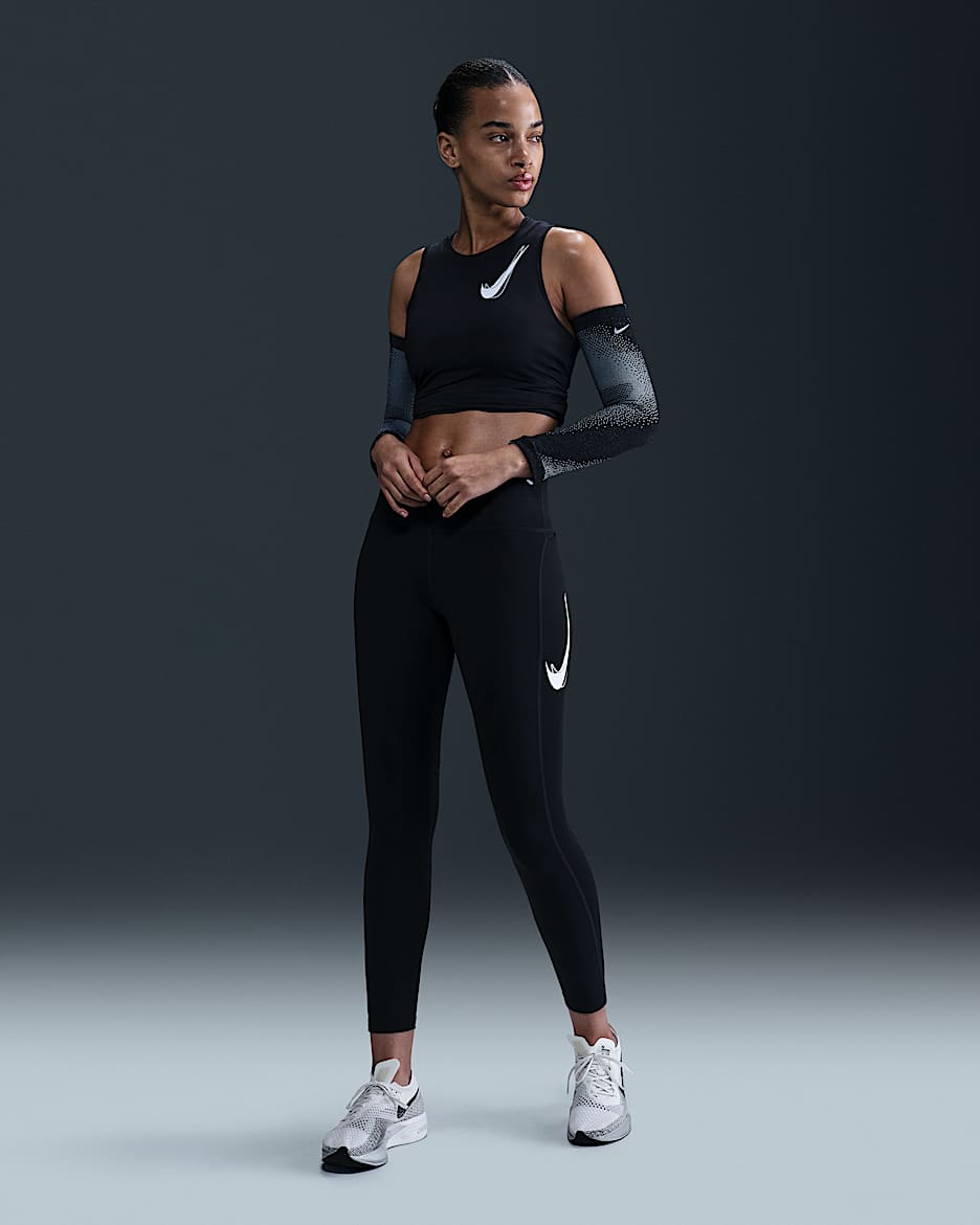 Nike Fast Women's Mid-Rise 7/8 Leggings - Black