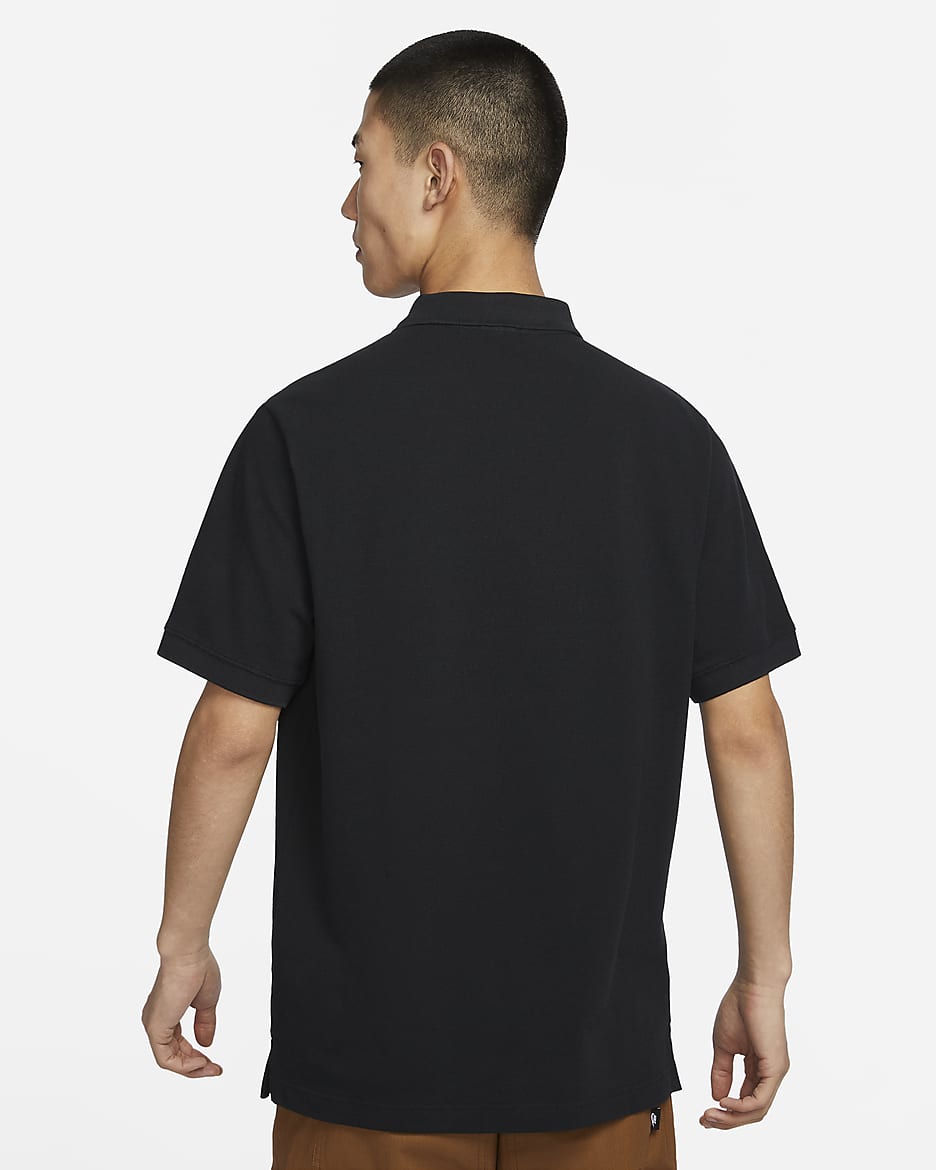 Nike Club Men's Short-Sleeve Polo - Black/White