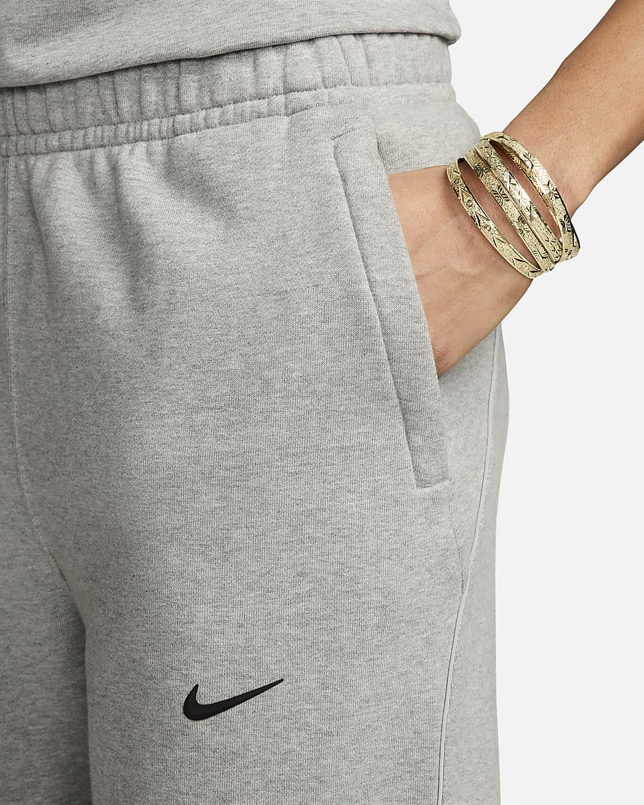 NOCTA NOCTA Fleece CS Tracksuit Bottoms - Dark Grey Heather/Matte Silver/Black