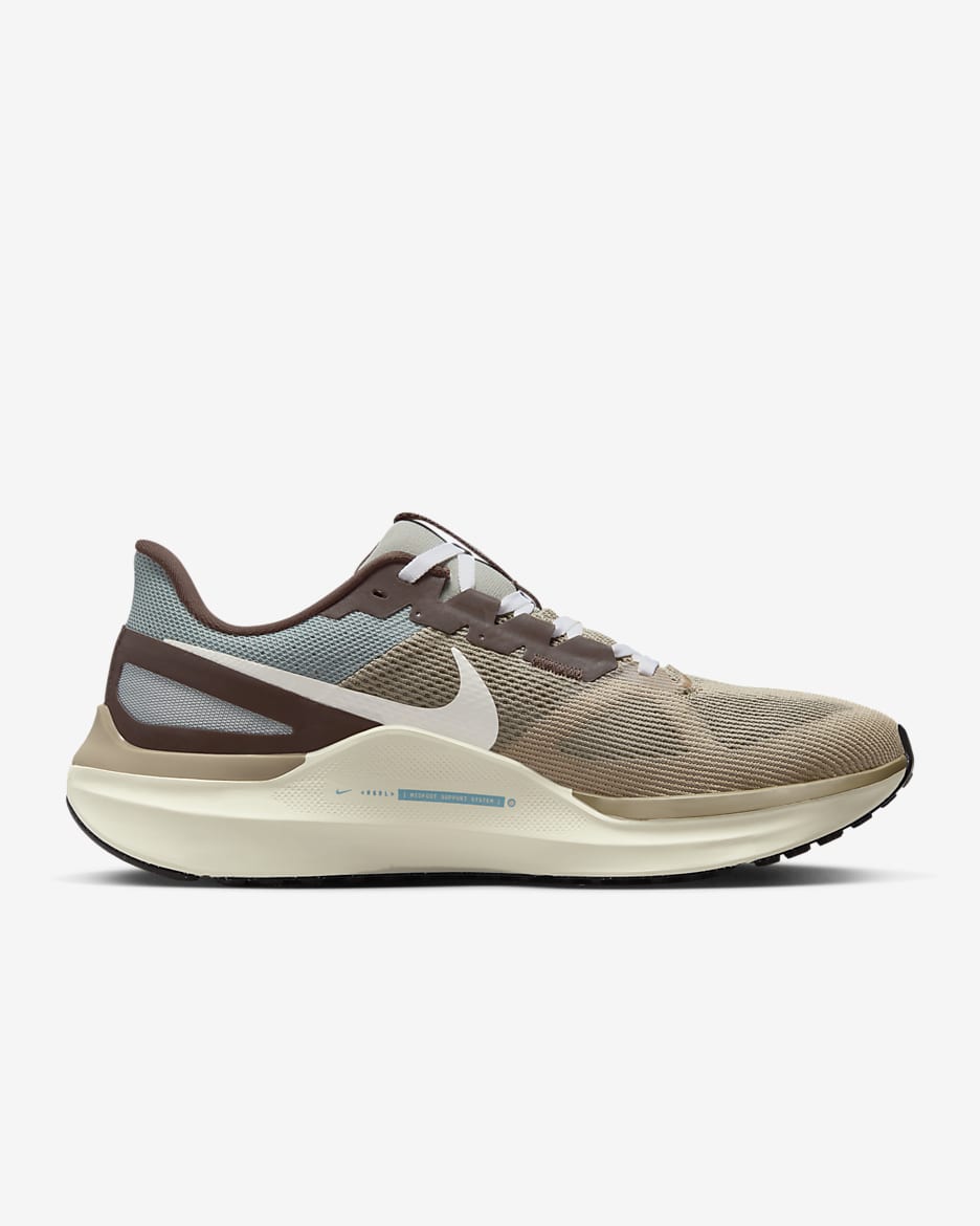 Tenis de correr en carretera para hombre Nike Structure 25 Premium - Estuco oscuro/Piedra pómez claro/Leche de coco/Vela