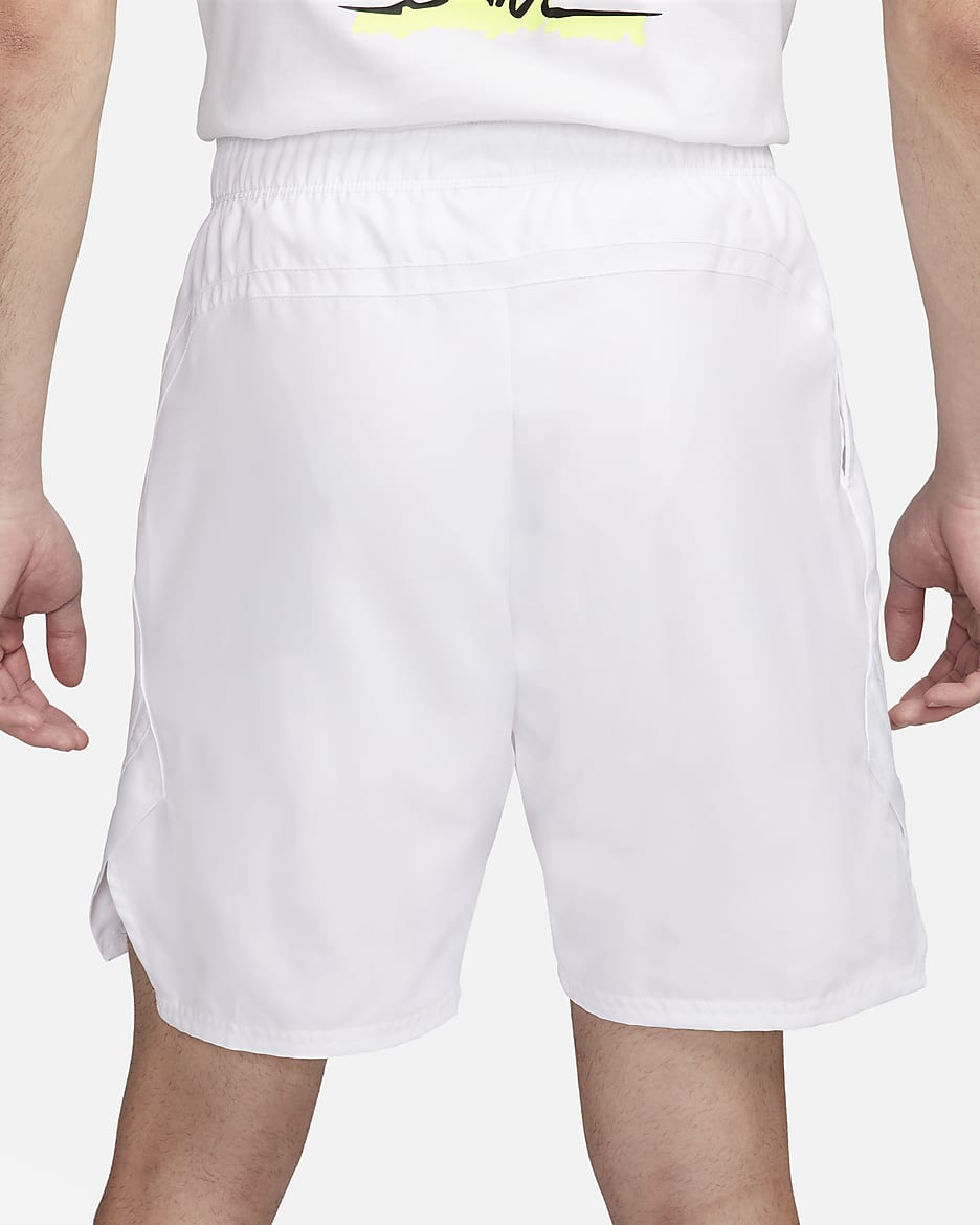 NikeCourt Victory Men's Dri-FIT 23cm (approx.) Tennis Shorts - White/Black