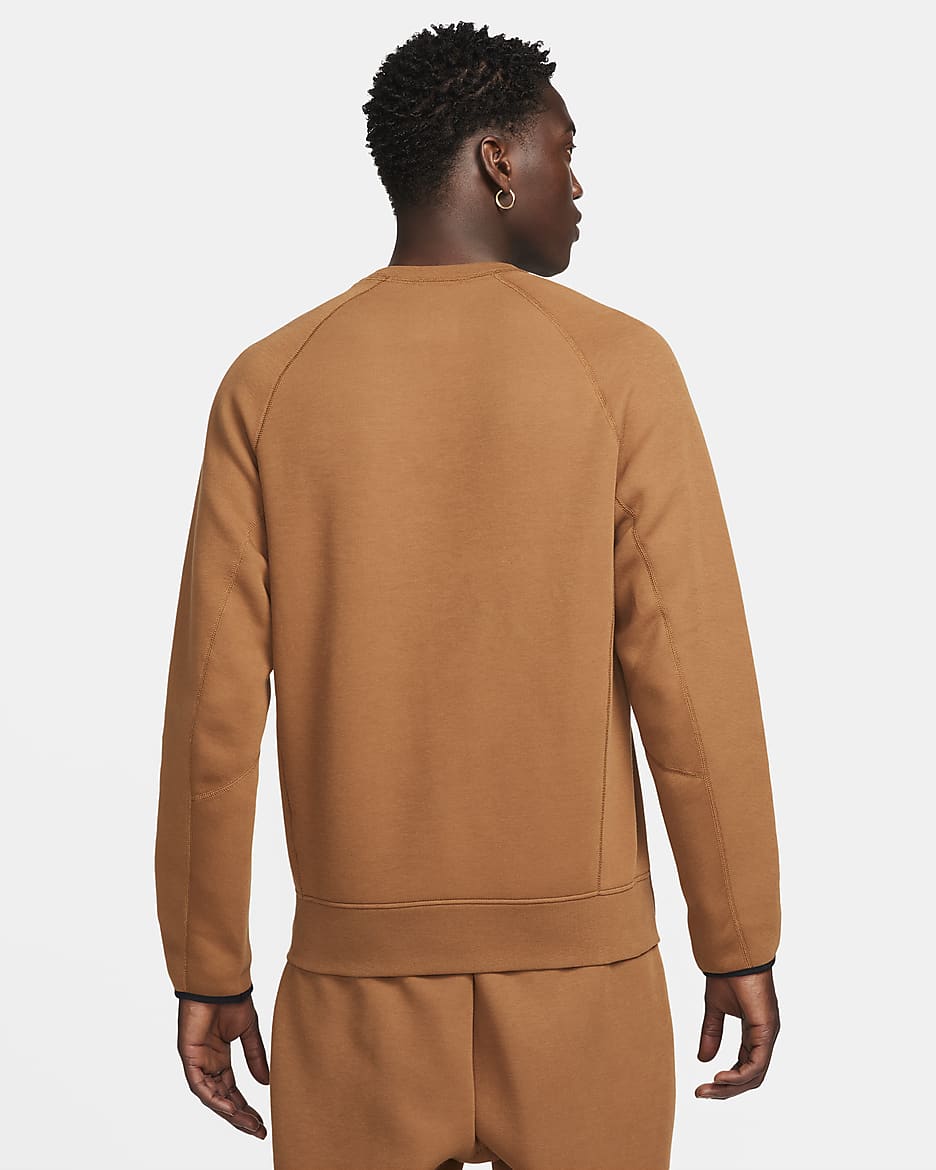 Nike Sportswear Tech Fleece Men's Crew - Light British Tan/Black