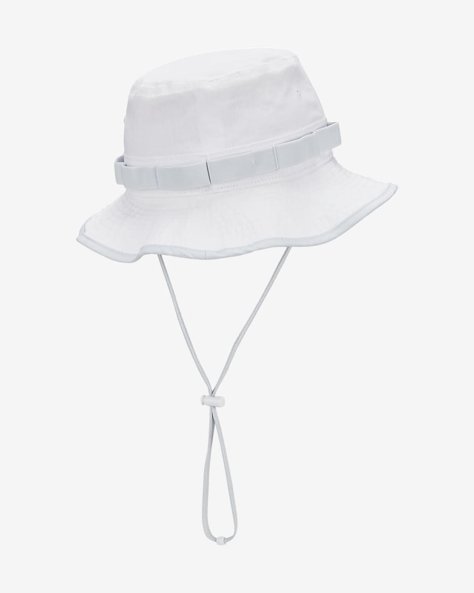 Nike Dri-FIT Apex Bucket Hat - Weiß/Pure Platinum/Pure Platinum