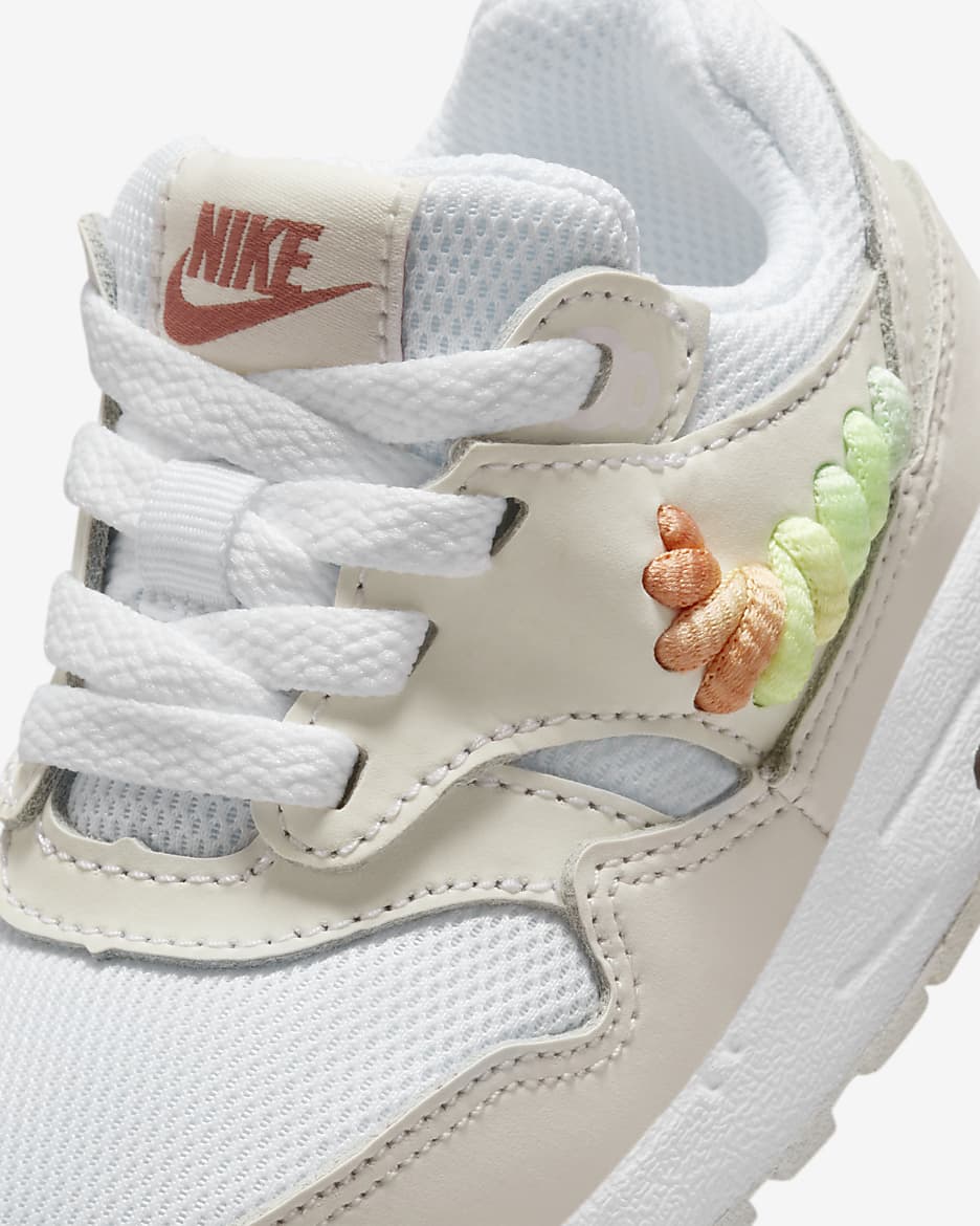 Nike Air Max 1 SE EasyOn Baby/Toddler Shoes - White/Summit White/Terra Blush/Multi-Color