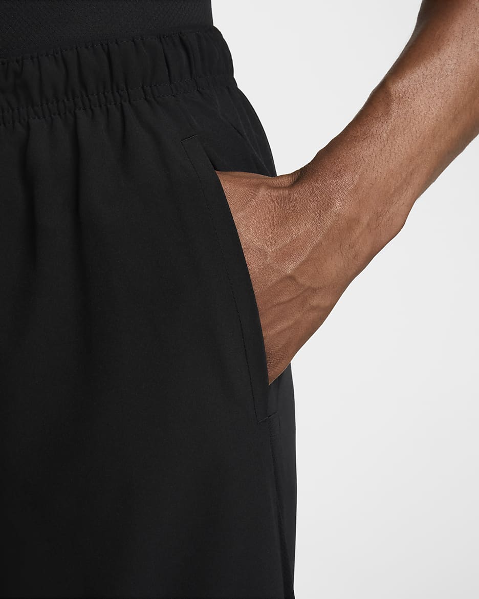 Calções de running forrados com slip de 18 cm Nike Challenger para homem - Preto