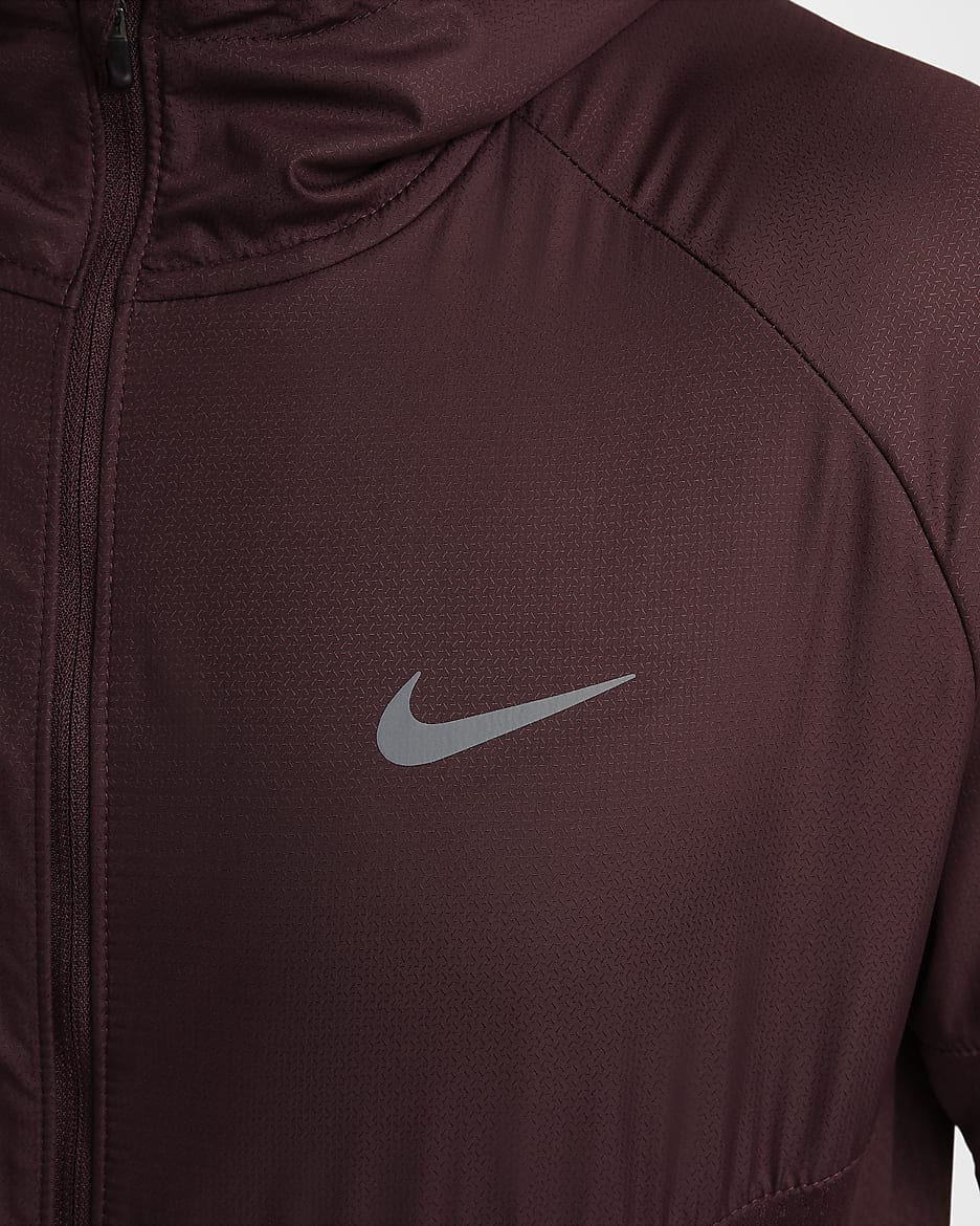 Nike Sphere Miler Men's Therma-FIT Water-Repellent Running Jacket - Burgundy Crush/Burgundy Crush