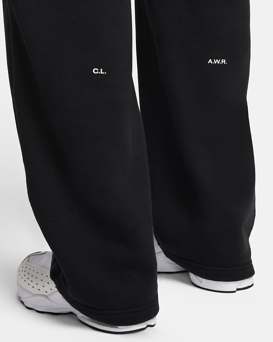 NOCTA NOCTA Fleece CS Open-Hem Tracksuit Bottoms - Black/Black/White