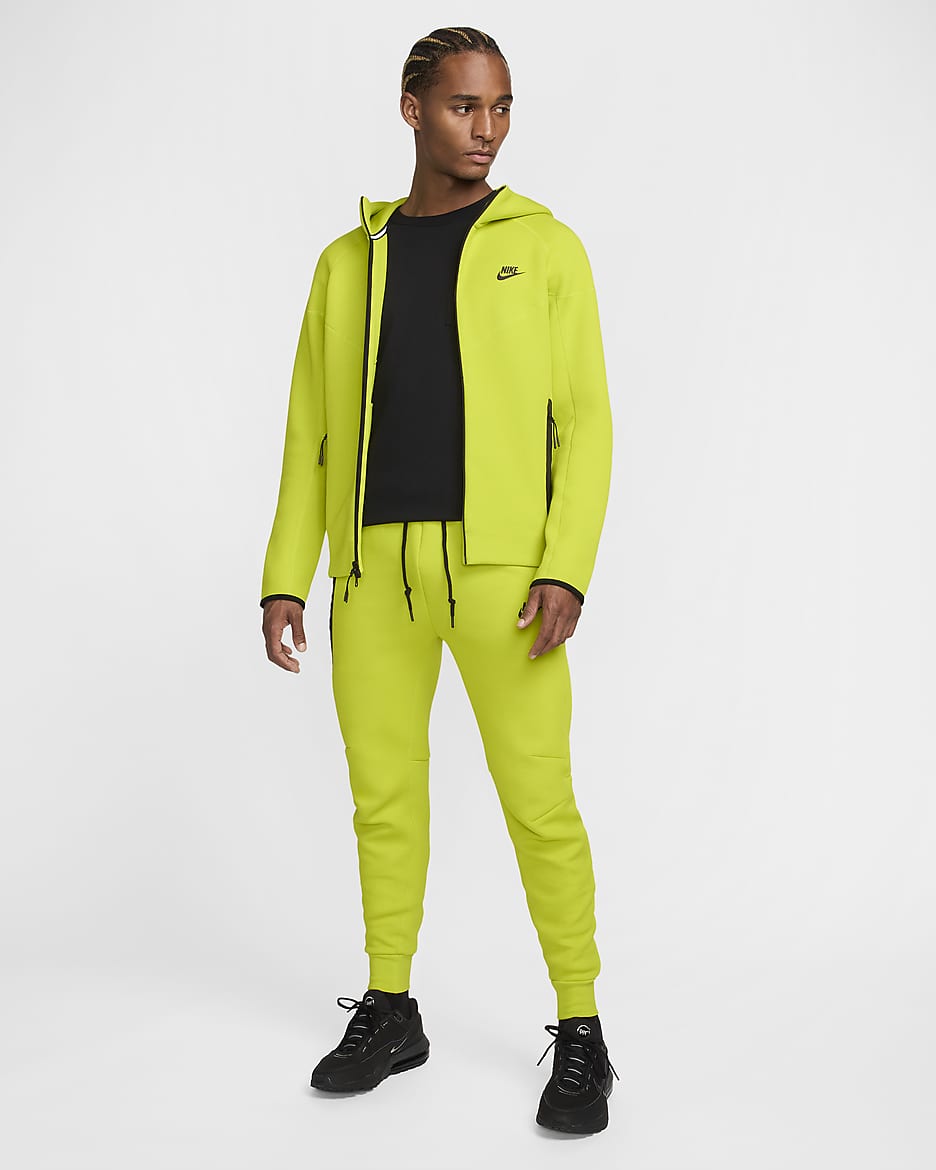 Joggers para hombre Nike Sportswear Tech Fleece - Cactus brillante/Negro