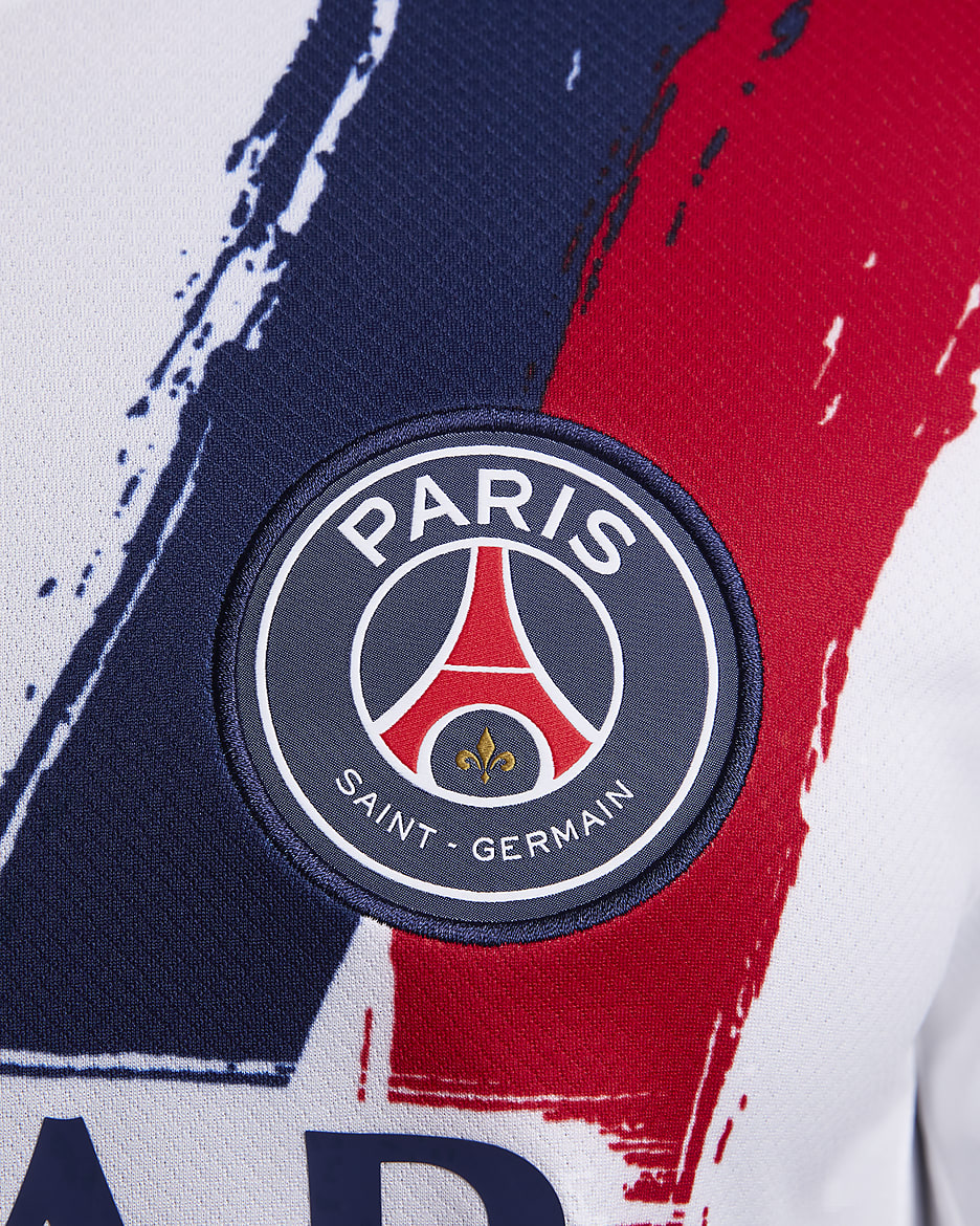 Paris Saint-Germain 2024/25 Stadium Away Men's Nike Dri-FIT Football Replica Shirt - White/Midnight Navy/University Red/Midnight Navy