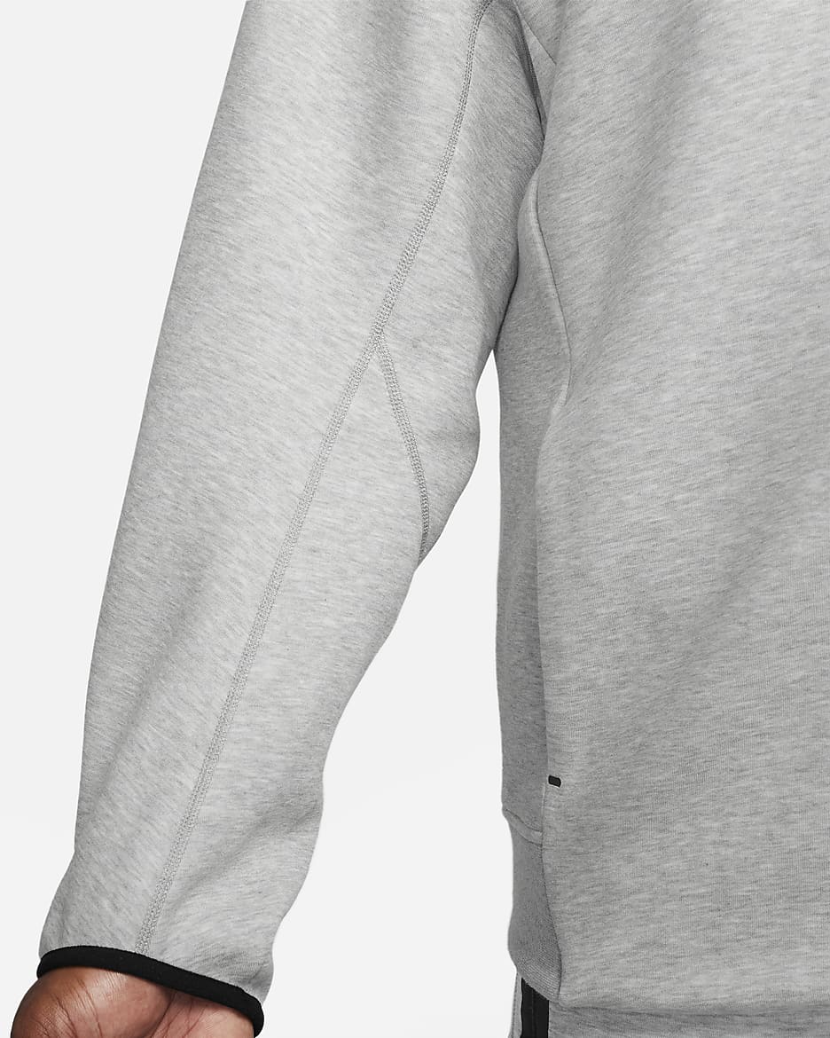 Nike Sportswear Tech Fleece Men's Pullover Hoodie - Dark Grey Heather/Black