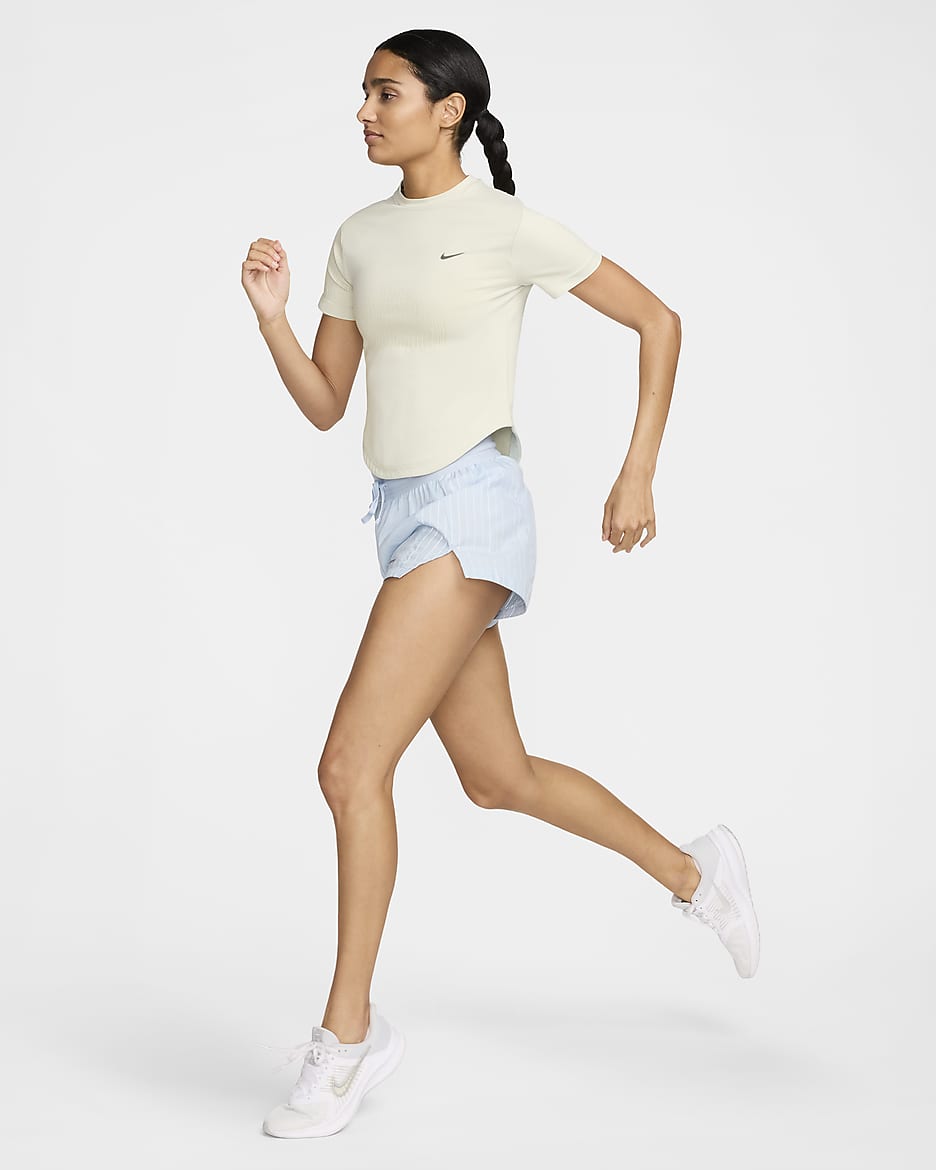 Nike Running Division Dri-FIT ADV Kurzarm-Laufoberteil für Damen - Barely Green/Olive Aura