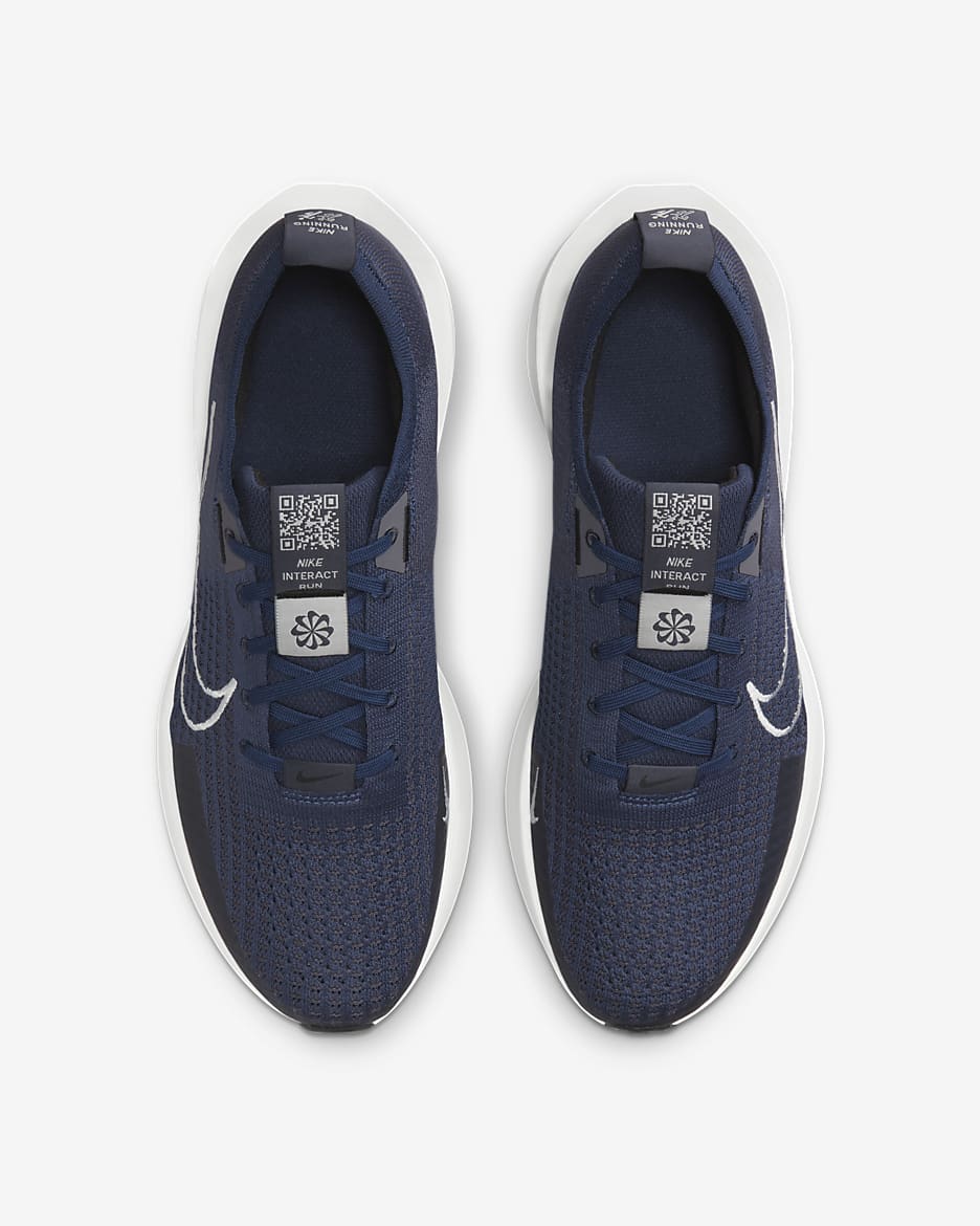 Nike Interact Run Men's Road Running Shoes - College Navy/Gridiron/White/Platinum Tint