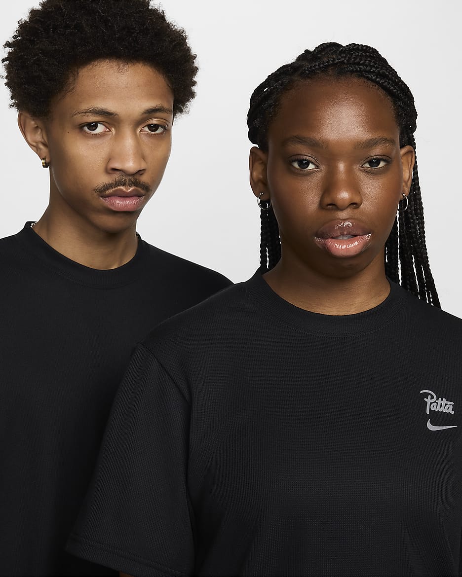 Męski T-shirt z krótkim rękawem Nike x Patta Running Team - Czerń