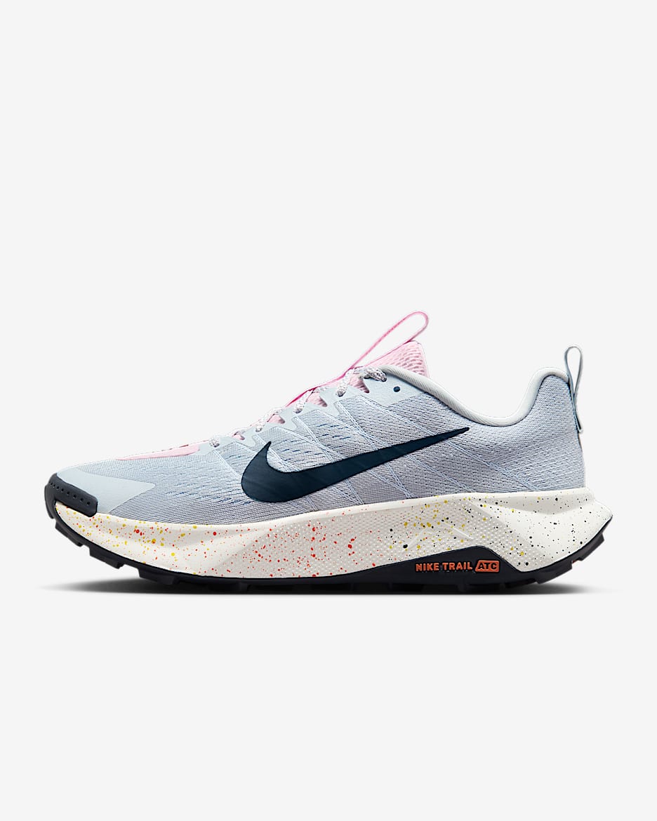 Nike Wildhorse 10 Men's Trail-Running Shoes - Pure Platinum/Football Grey/Pink Foam/Armoury Navy
