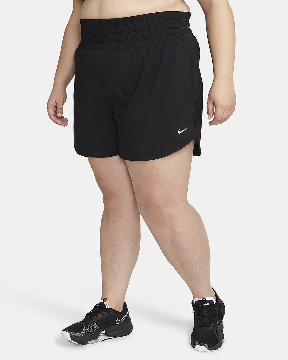 Nike Dri-FIT One Women's Ultra High-Waisted 3" Brief-Lined Shorts (Plus Size) - Black