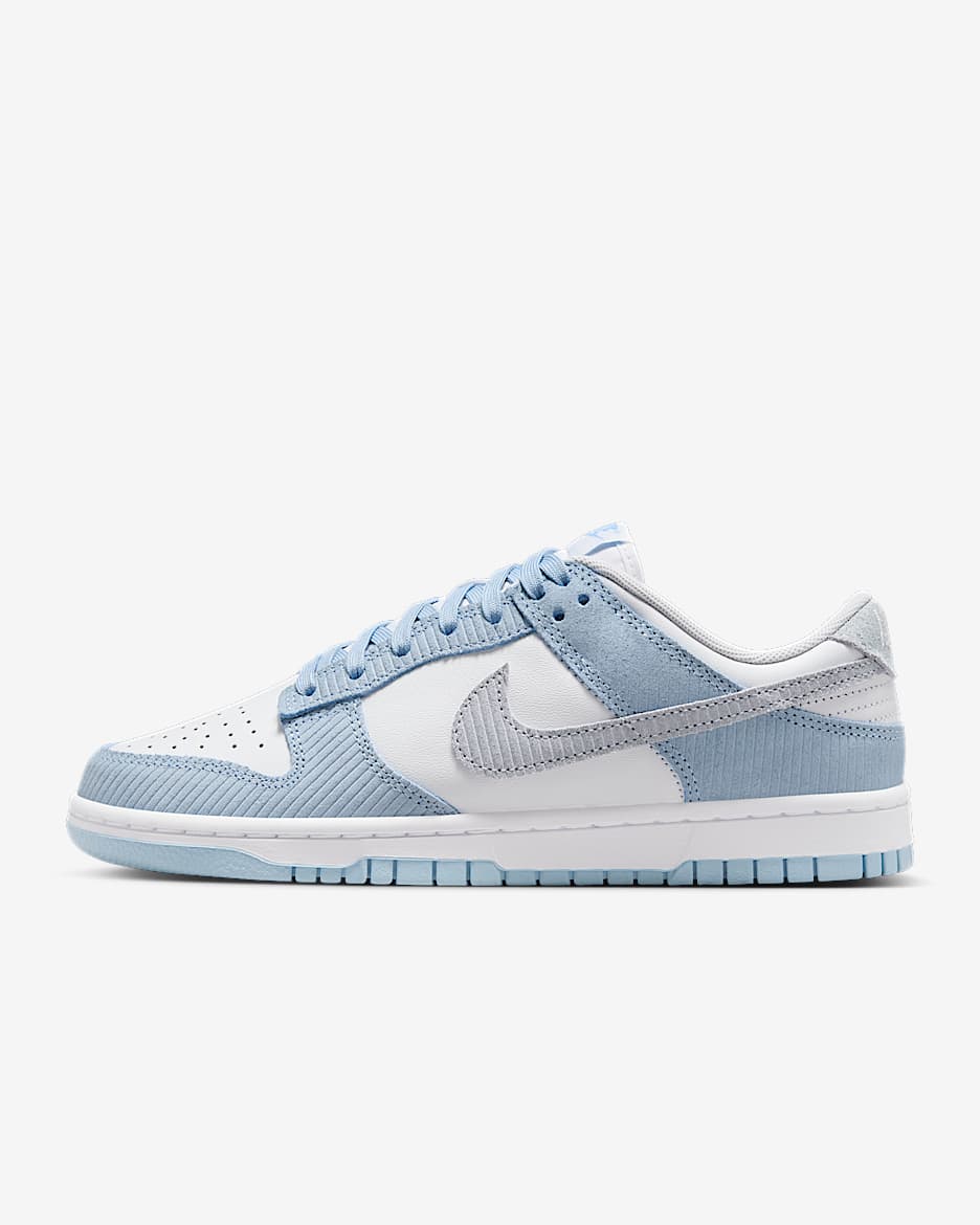 Sapatilhas Nike Dunk Low para mulher - Azul Armony claro/Branco/Cinzento Football