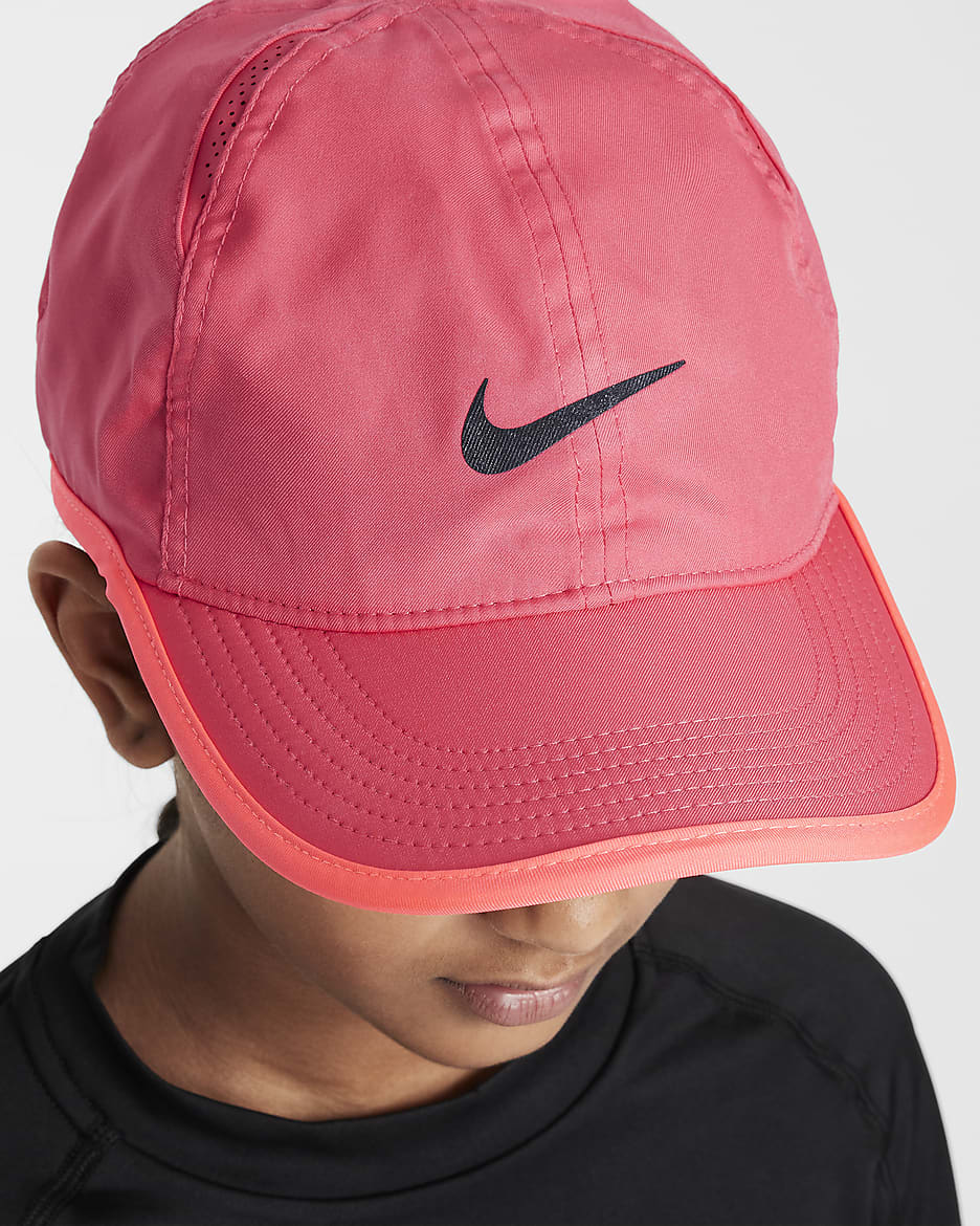 Nike Dri-FIT Club Kids' Unstructured Featherlight Cap - Aster Pink/Hot Punch/Black