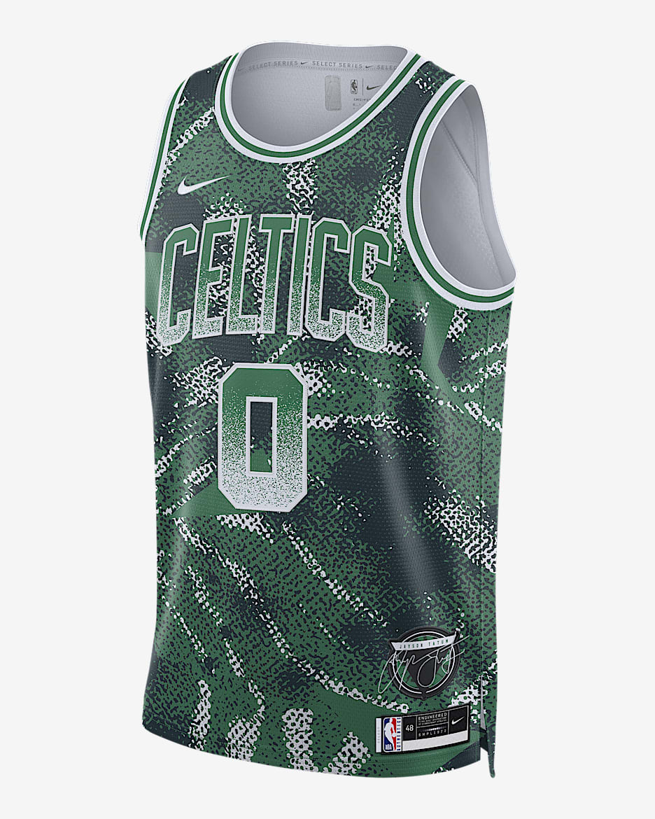 Jersey Nike Dri-FIT de la NBA Swingman para hombre Jayson Tatum Boston Celtics 2025/26 Select Series - Trébol/Blanco