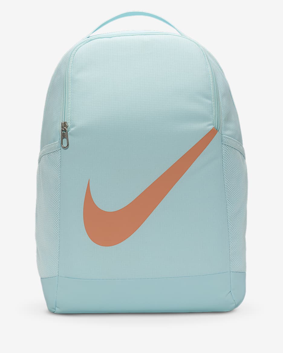 Dětský batoh Nike Brasilia (18 l) - Glacier Blue/Glacier Blue/Apricot Agate