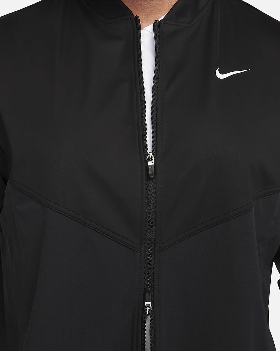 Ανδρικό τζάκετ γκολφ Nike Tour Essential - Μαύρο/Μαύρο/Λευκό