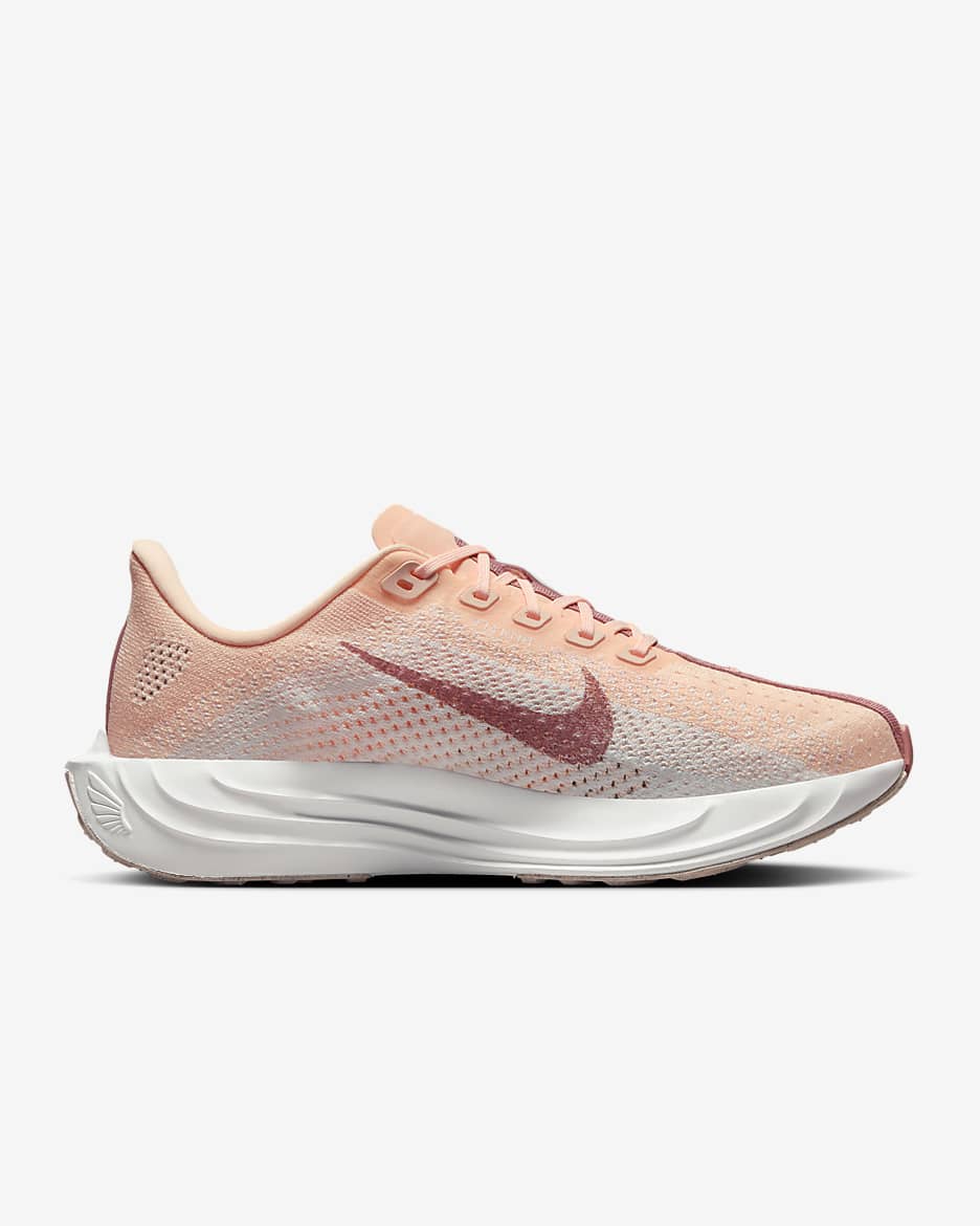 Nike Pegasus Plus Kadın Yol Koşu Ayakkabısı - Crimson Tint/Pure Platinum/Red Stardust/Beyaz