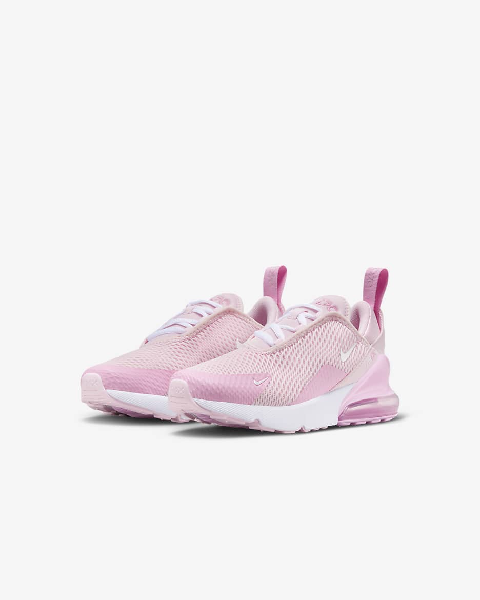 Nike Air Max 270 Younger Kids' Shoe - Pink Foam/Pink Rise/White