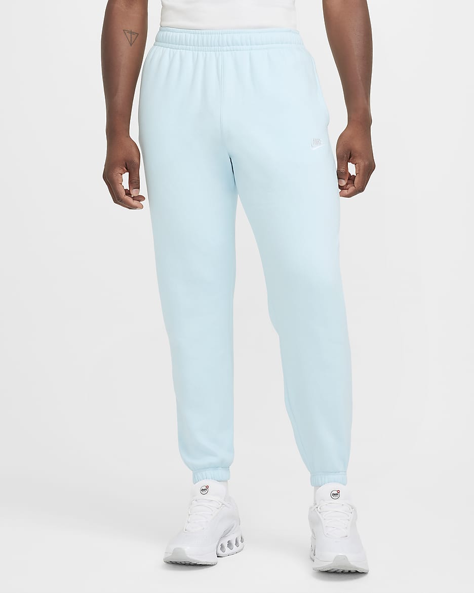 Pants para hombre Nike Sportswear Club Fleece - Azul glacial/Azul glacial/Blanco