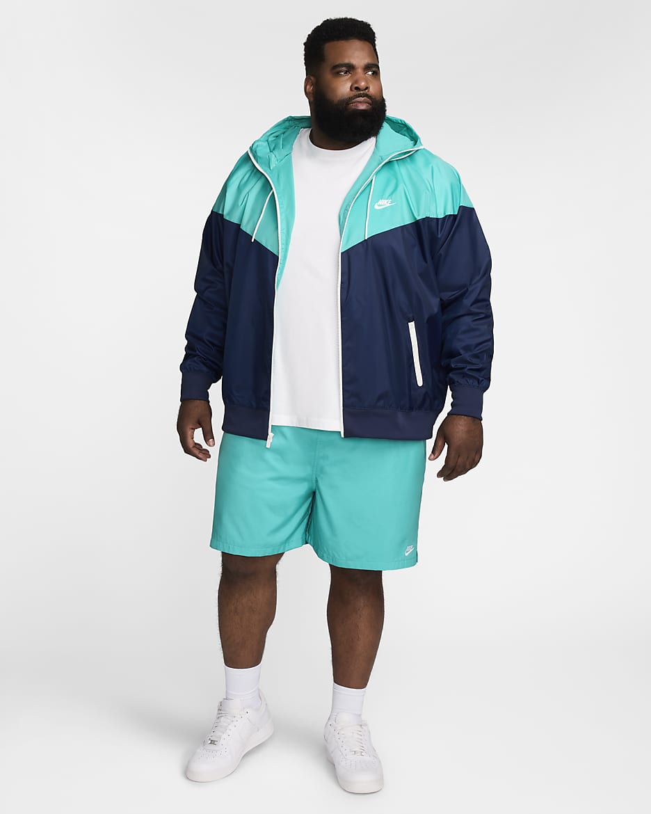 Nike Sportswear Windrunner Men's Hooded Jacket - Midnight Navy/Dusty Cactus/Sail