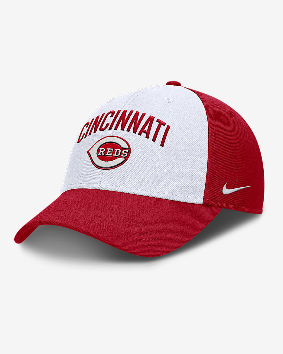 Cincinnati Reds Club Men's Nike Dri-FIT MLB Adjustable Hat - White