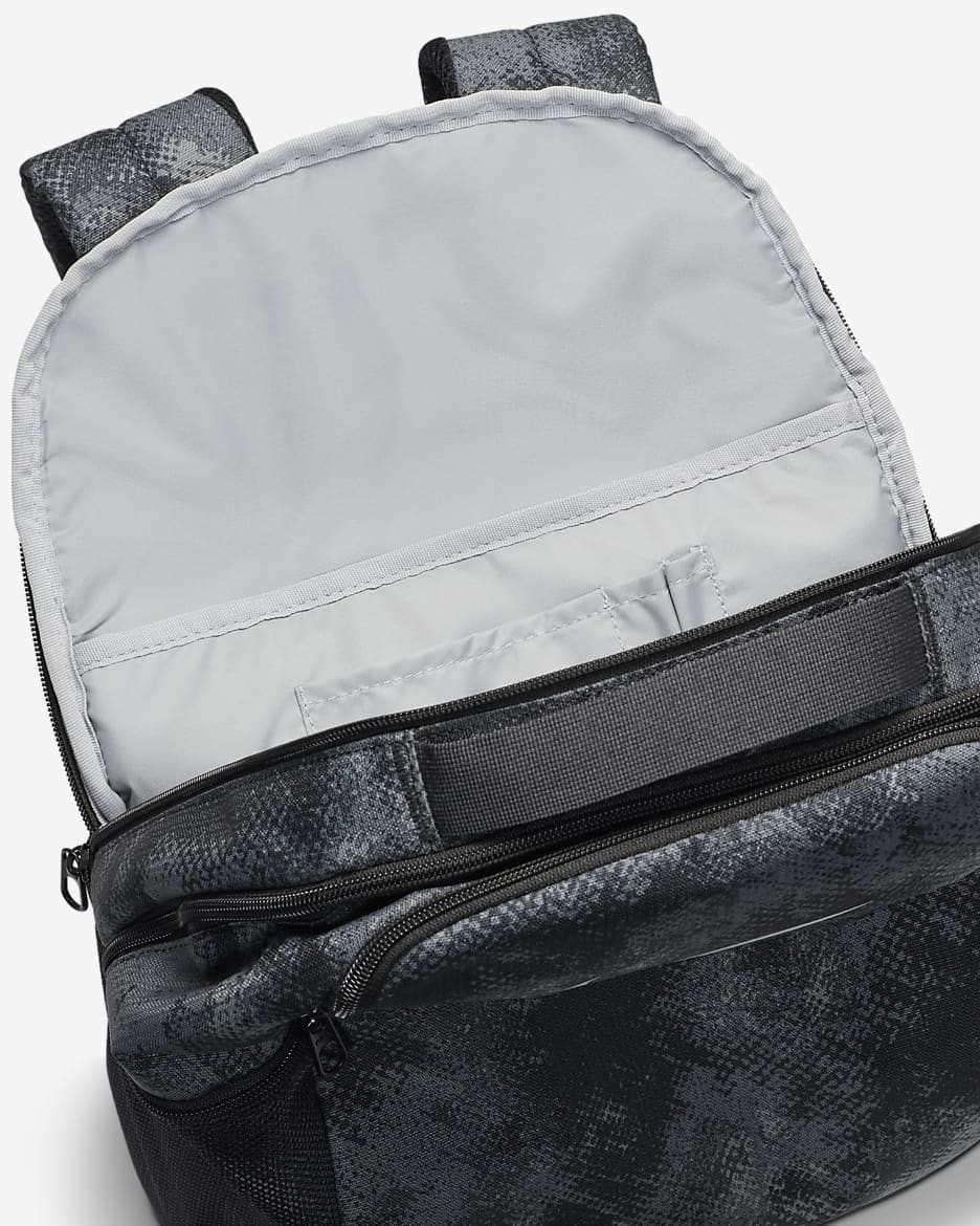 Nike Brasilia Backpack (Medium, 24L) - Iron Grey/Black/Light Smoke Grey