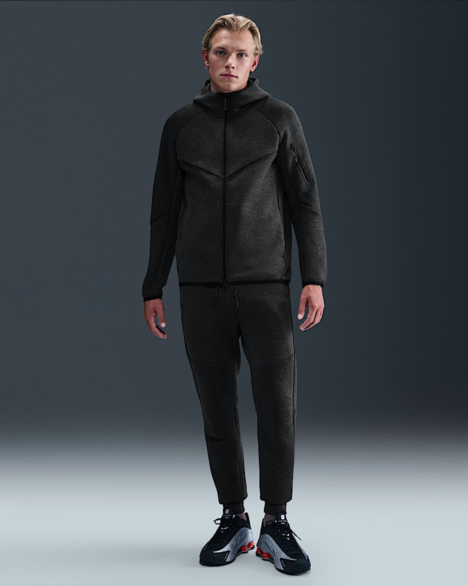 Nike Tech Men's Fleece Joggers - Black Heather/Black