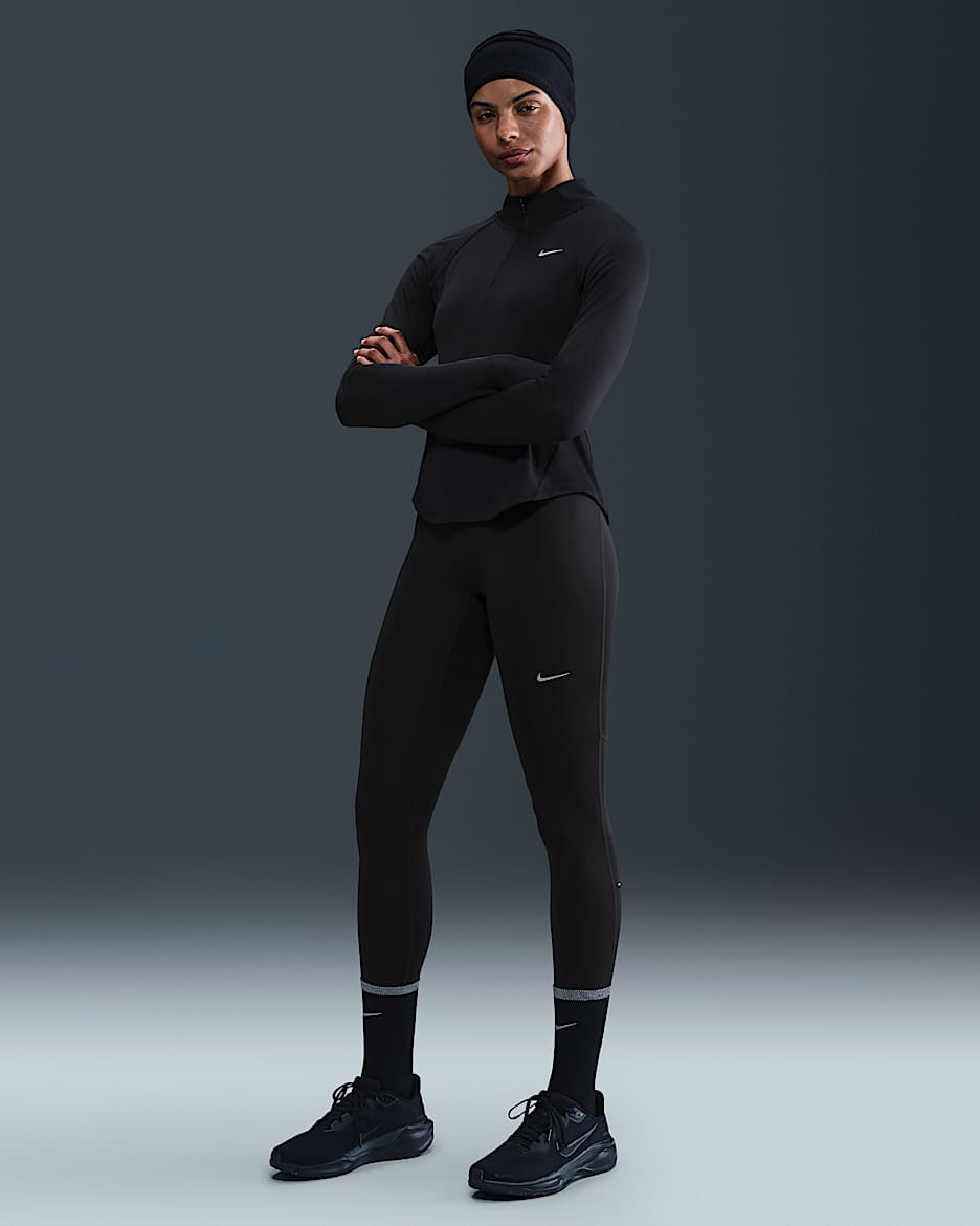 Nike Tempo Women's High-Waisted 7/8 Running Leggings - Black