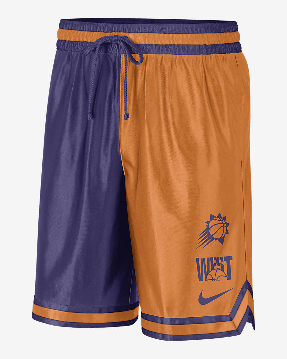 Phoenix Suns Courtside Men's Nike Dri-FIT NBA Graphic Shorts - Clay Orange/New Orchid