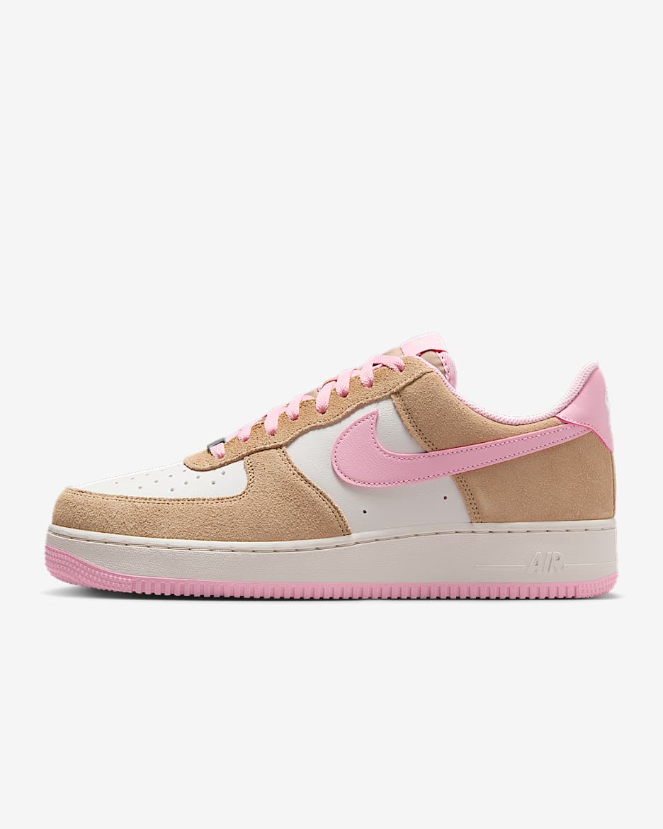 Tenis para hombre Nike Air Force 1 '07 LV8 - Cáñamo/Fantasma/Rosa suave medio