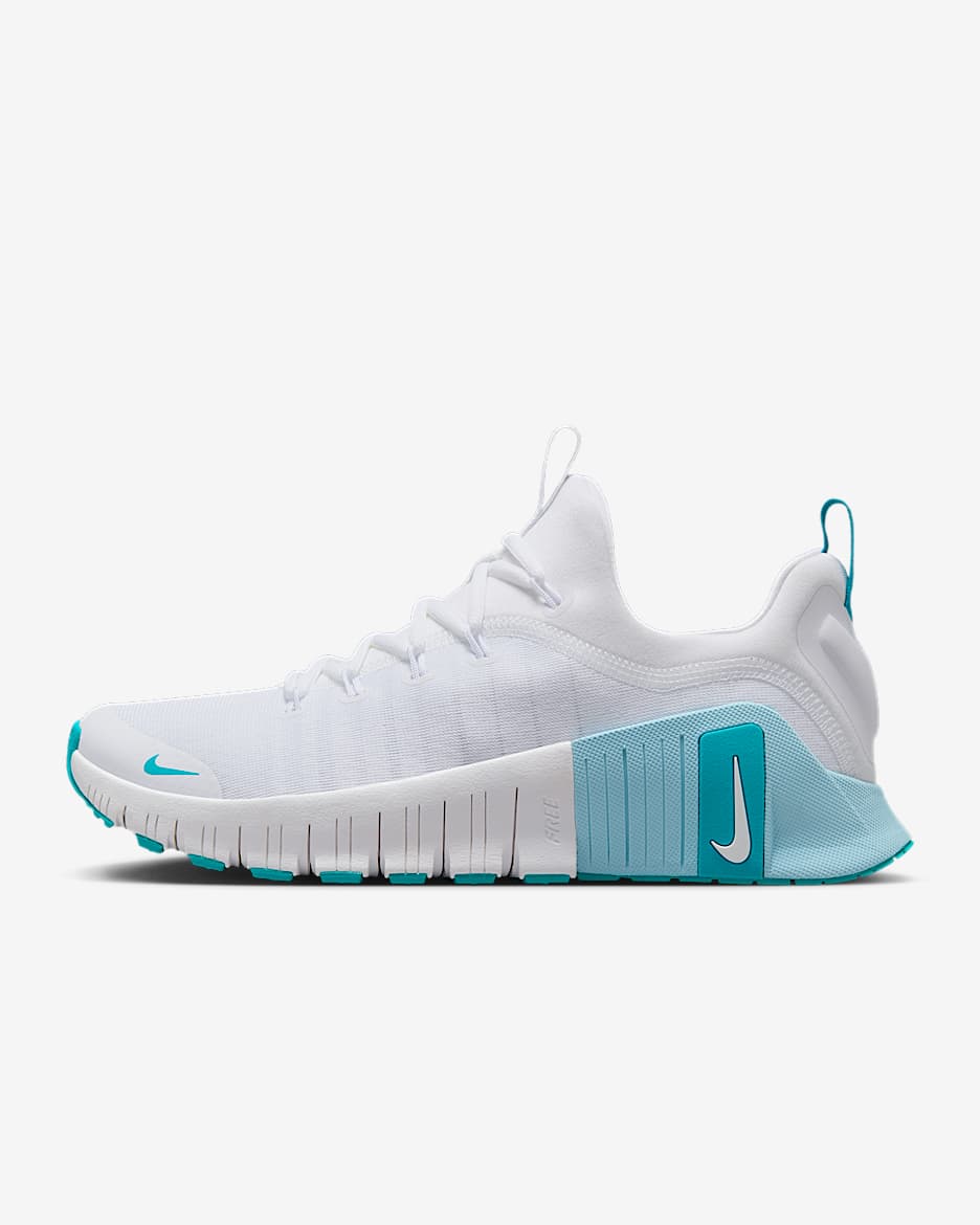 Tenis de entrenamiento para mujer Nike Free Metcon 6 - Blanco/Azul glacial/Cactus empolvado
