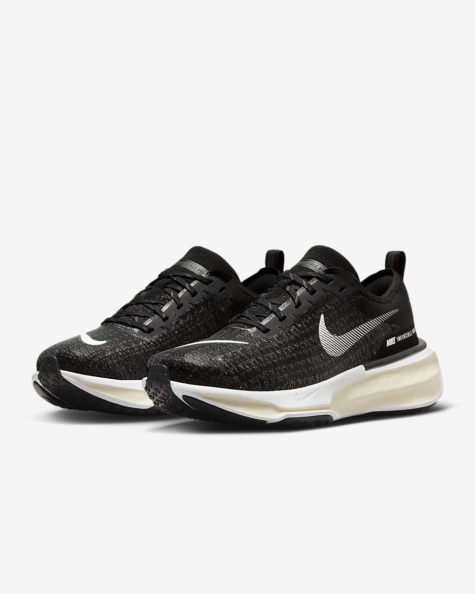 Nike Invincible 3 Men's Road Running Shoes (Extra Wide) - Black/Coconut Milk/Bright Crimson/White