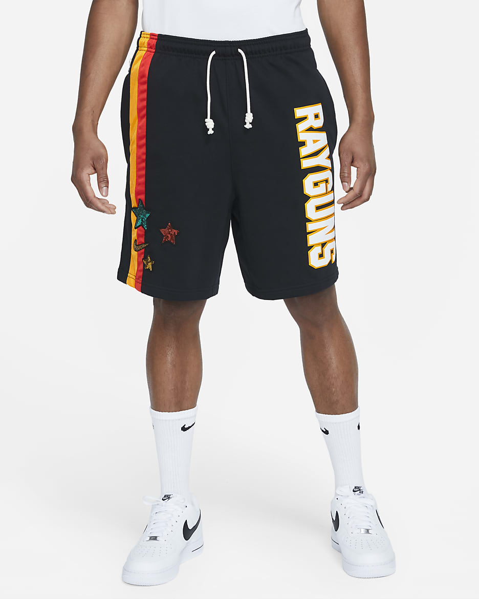 Nike Dri-FIT Rayguns Men's Premium Basketball Shorts - Black/University Gold/Team Orange