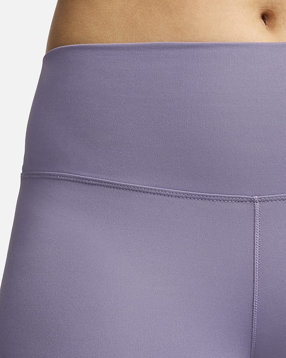 Nike One Capri-Leggings mit hohem Bund für Damen - Daybreak/Schwarz