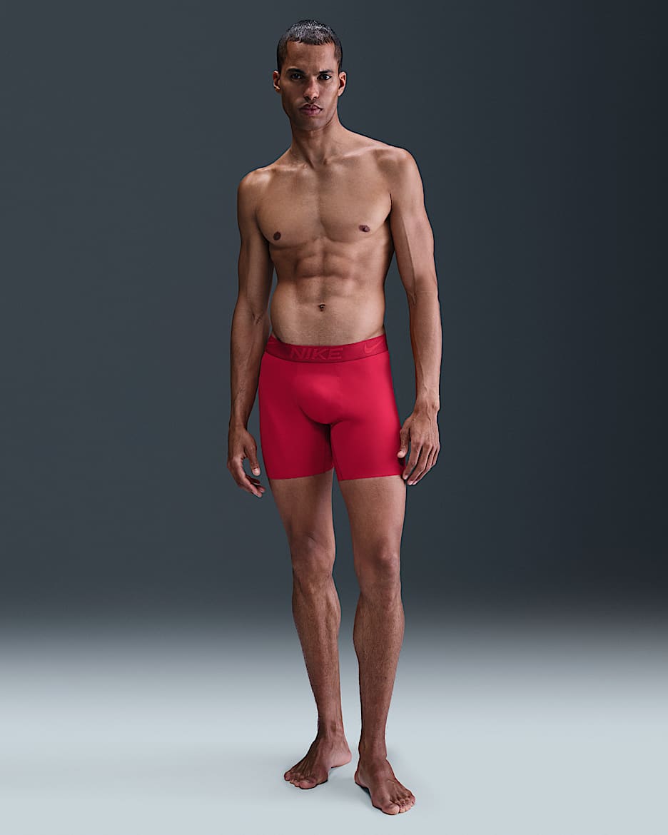Nike Elite Micro Men's Dri-FIT ADV Boxer Briefs - Mahogany