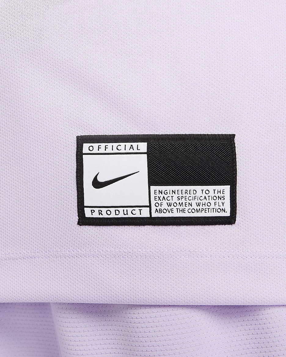 Maglia da basket da riscaldamento a manica lunga Dri-FIT Nike – Donna - Violet Mist/Daybreak/Daybreak