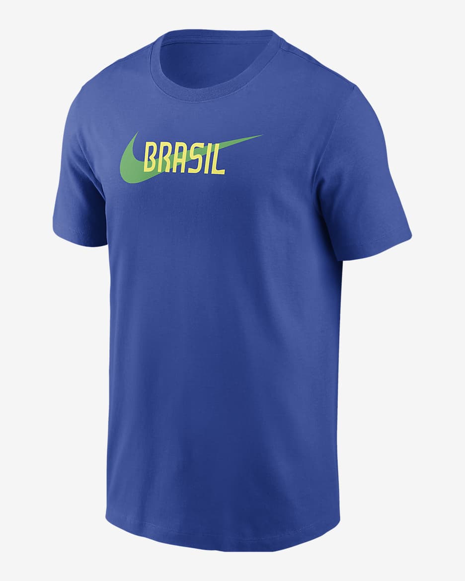 Playera de fútbol Nike para hombre Brasil - Azul