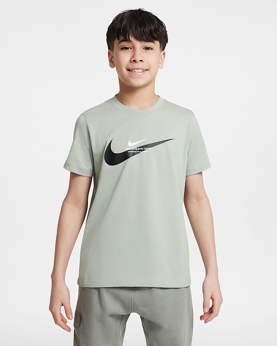 Nike Sportswear-T-shirt til større børn (drenge) - Jade Horizon