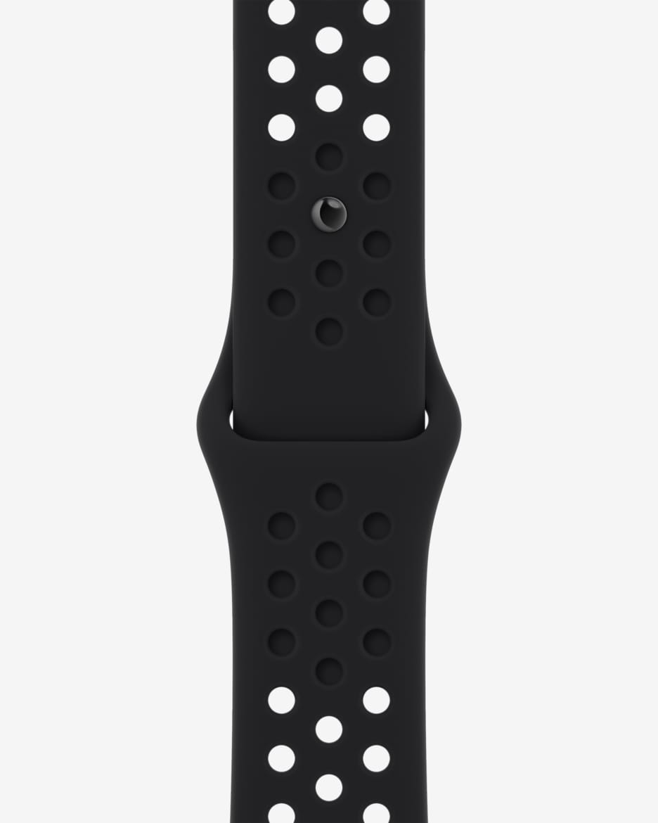 41mm ブラック/ブラック ナイキ スポーツバンド - レギュラー - ブラック/ブラック