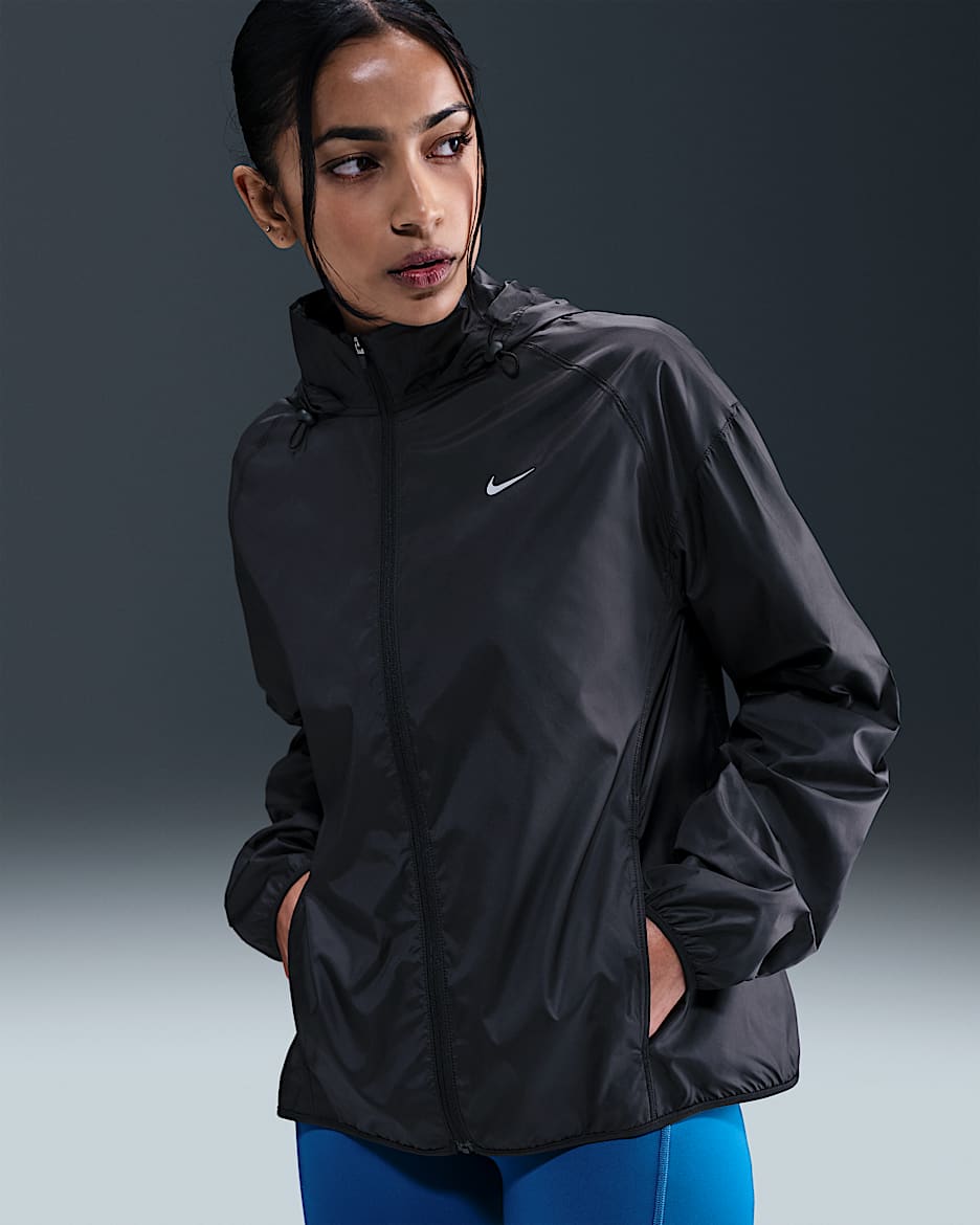 Dámská běžecká bunda Repel Nike Tempo - Černá
