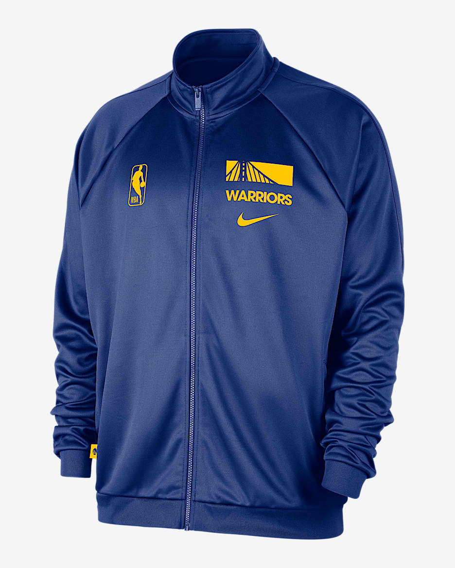 Golden State Warriors Club Courtside Nike NBA-Trainingsanzug (Herren) - Rush Blue/Schwarz