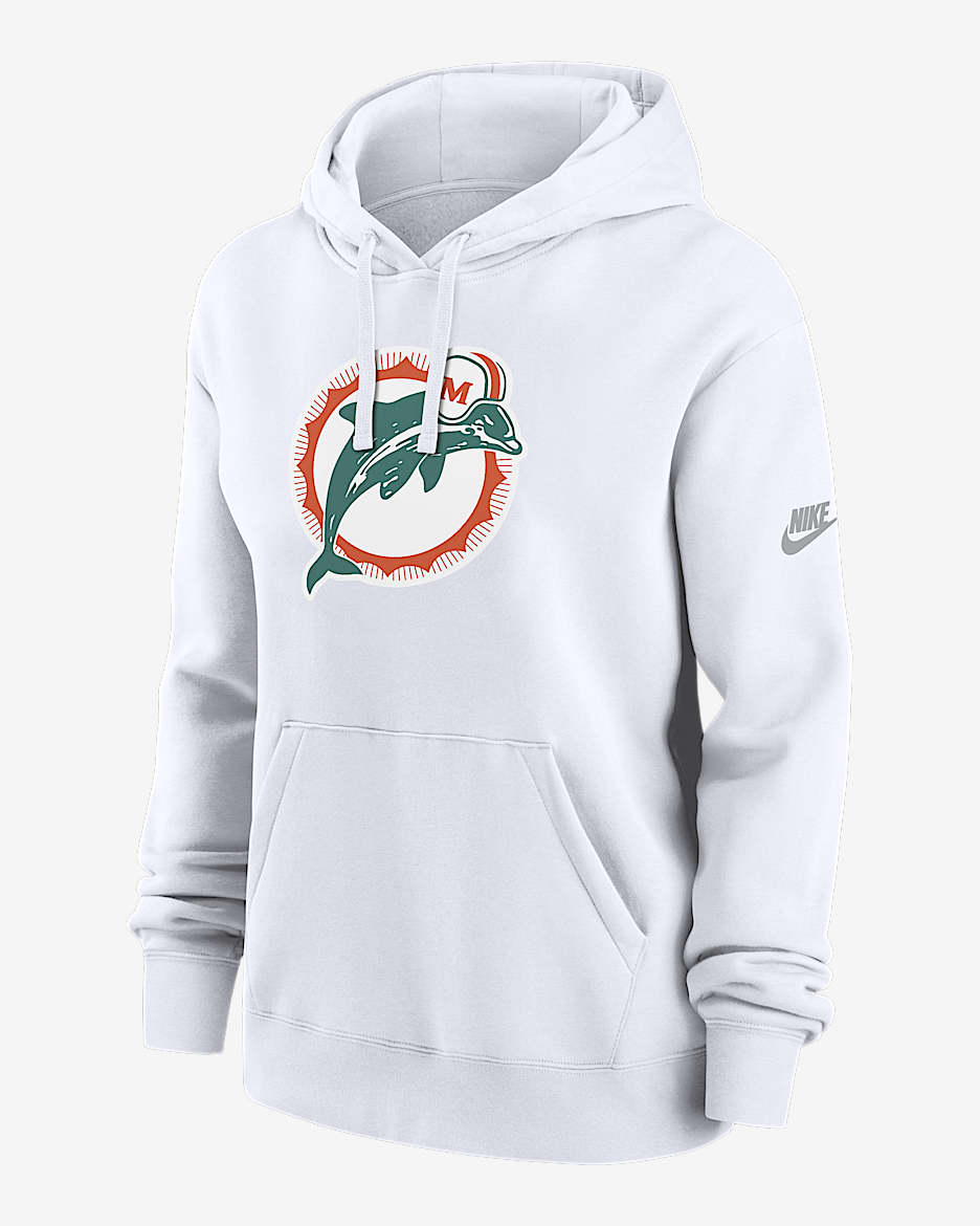 Women's Antigua White Miami Dolphins Victory Pullover