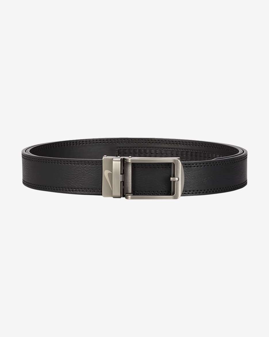 Nike Men's 2-Row Stitch Belt - Black