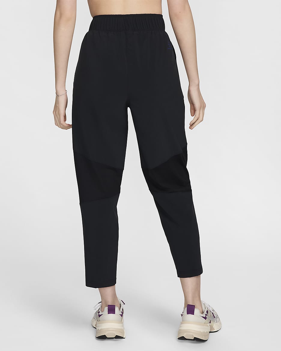 Nike Fast Women's Dri-FIT Mid-Rise 7/8 Running Trousers - Black/Concord